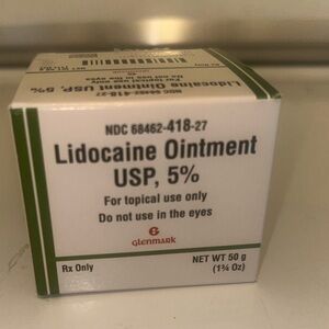 Lidocaine Ointment USP, 5% - White